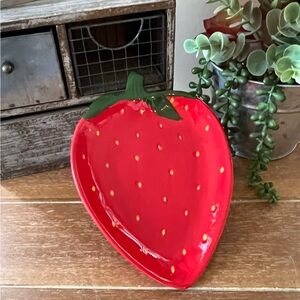 New Ceramic Strawberry Spoon Rest Plate